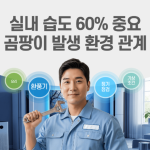 실내 습도 60% 중요 곰팡이 발생 환경 관계 썸네일