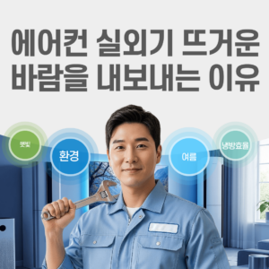 에어컨 실외기가 뜨거운 바람을 내보내는 이유 썸네일
