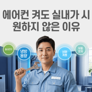 에어컨을 켜도 실내가 시원하지 않은 이유 썸네일