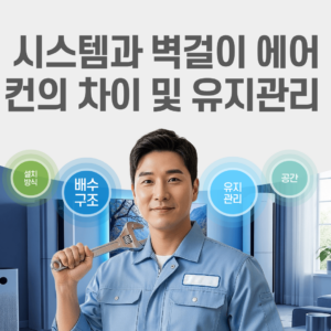 시스템과 벽걸이 에어컨의 차이 및 유지관리 썸네일
