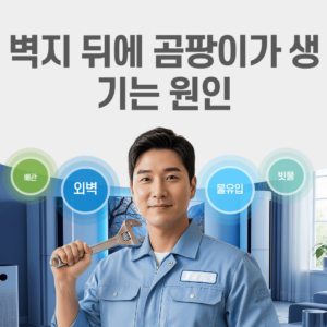벽지 뒤에 곰팡이가 생기는 원인 썸네일